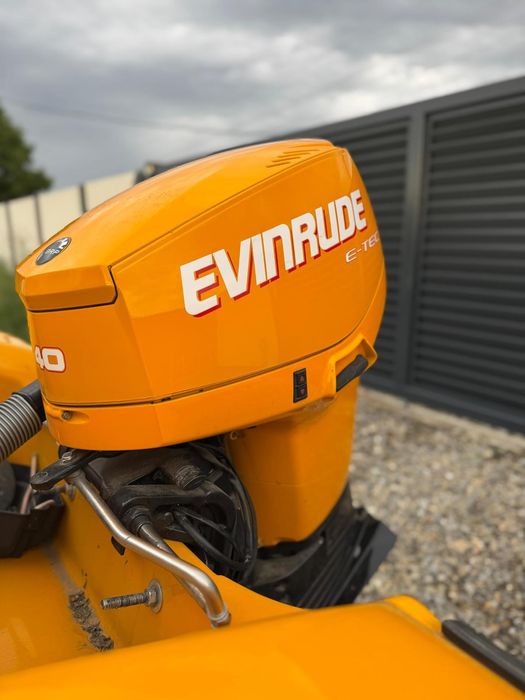 Barca Mustang cu motor Evinrude E-Tec 40 Cp