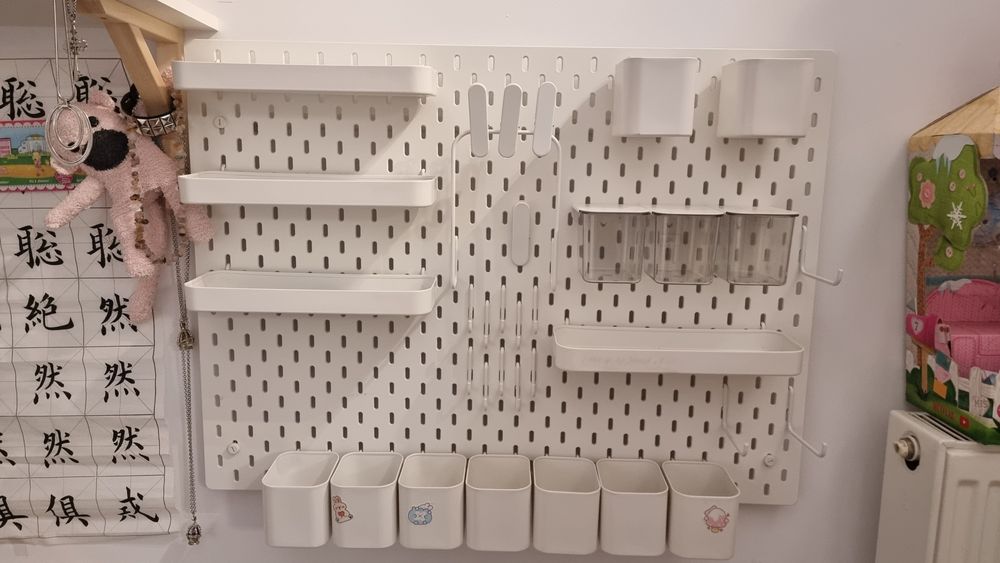 Panou IKEA Skadis, 76x56 cm, multiple accesorii
