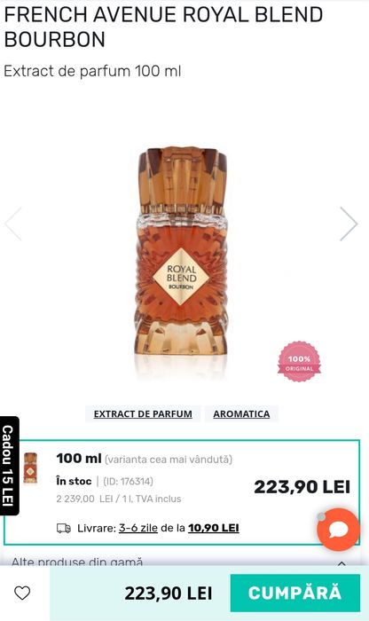 Parfum Royal blend - bourbon