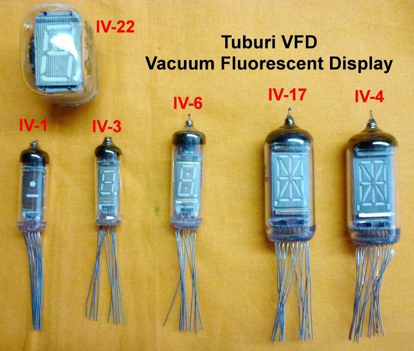 Tuburi lampi socluri ptr. osciloscop audio radio TV nixie si vfd