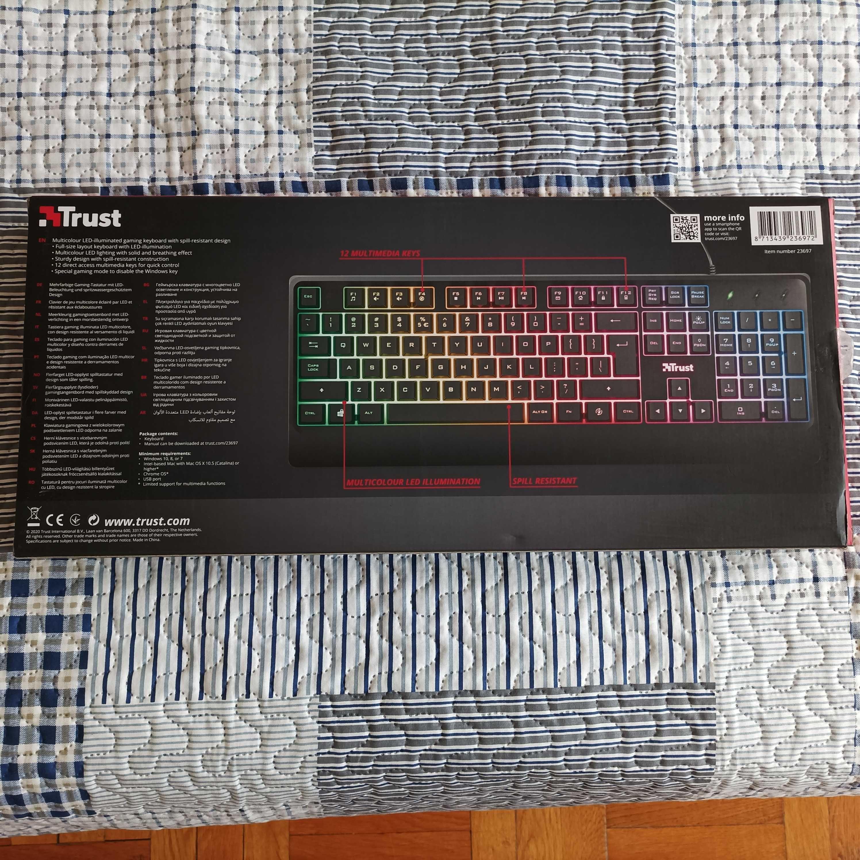 TRUST Ziva Gaming LED клавиатура