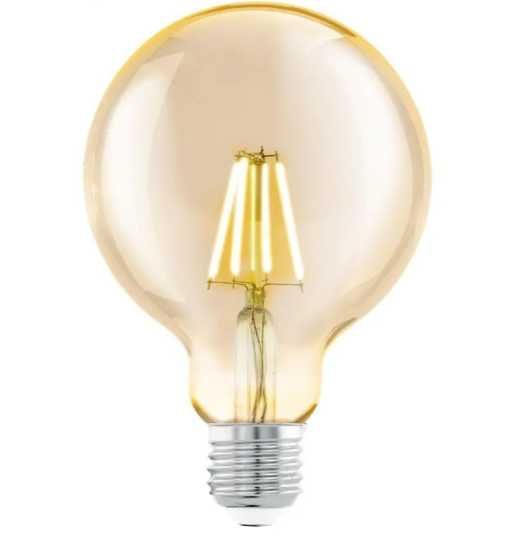 Lampa Suspensie Pooh 01-2403, neagra + 3 becuri cu Filament G125, 8W