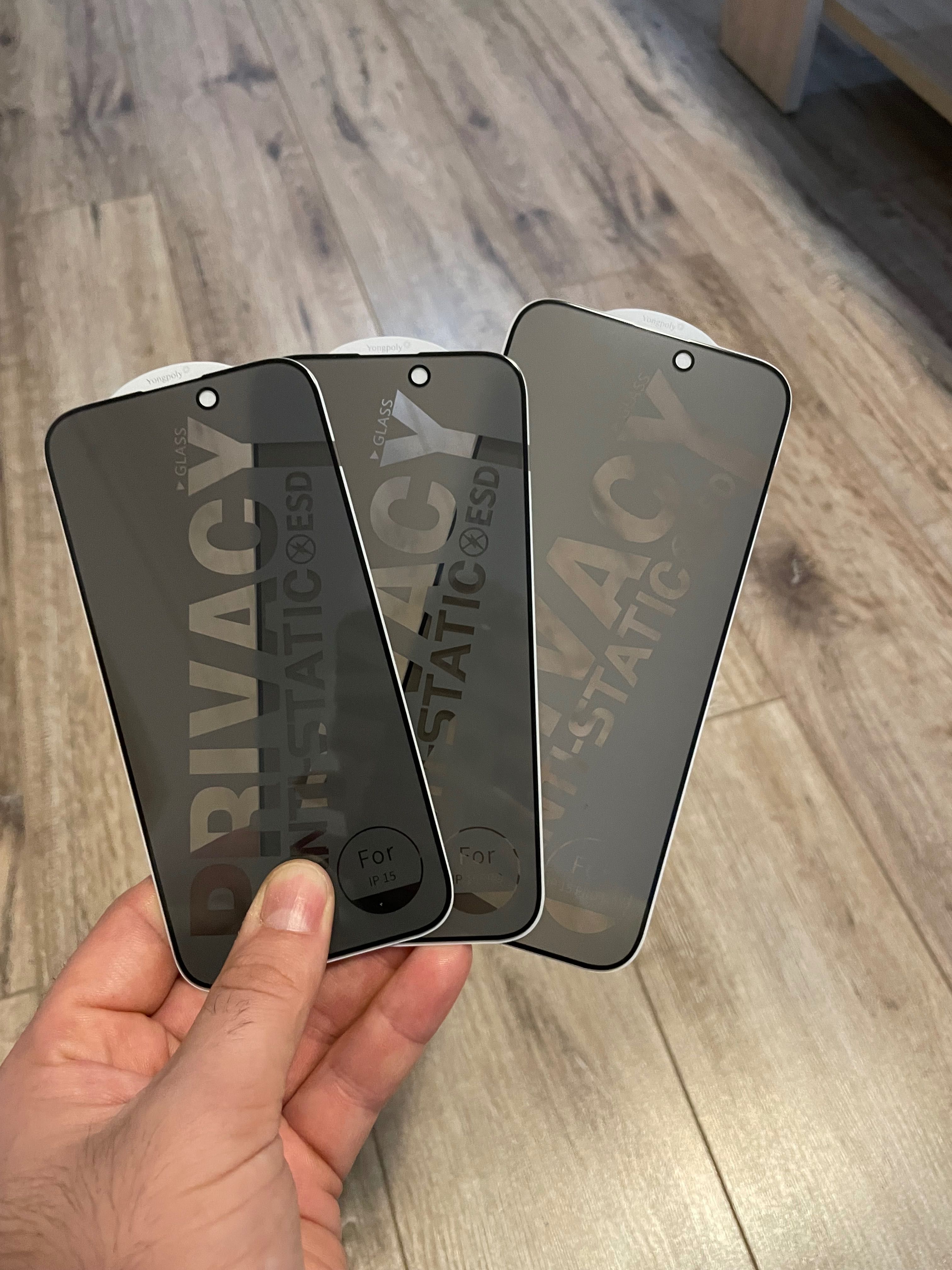Folie privacy iPhone 11 12 13 14 15 Pro Pro Max Plus| montaj la cerere