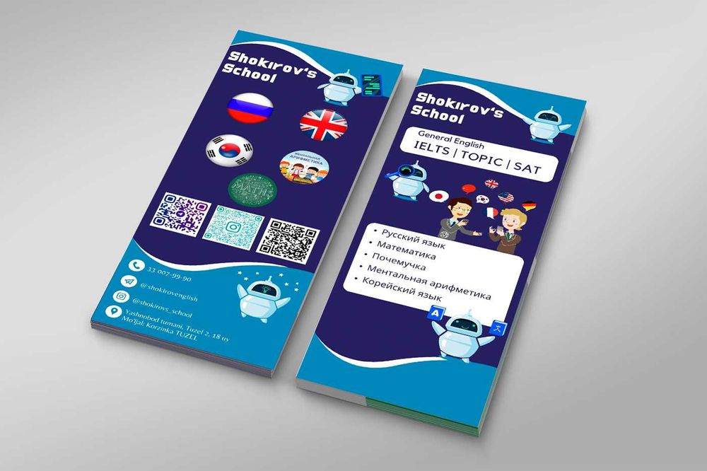 vizitka Flayed  buklet logatip onlayn zakas olamiz