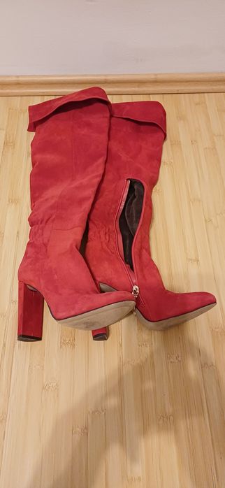 Cizme cu toc îmblănite Calipso