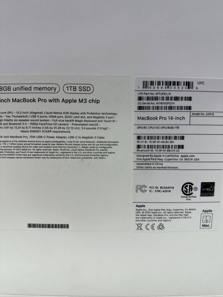 Macbook pro M4 14 inch skidkada 1399$