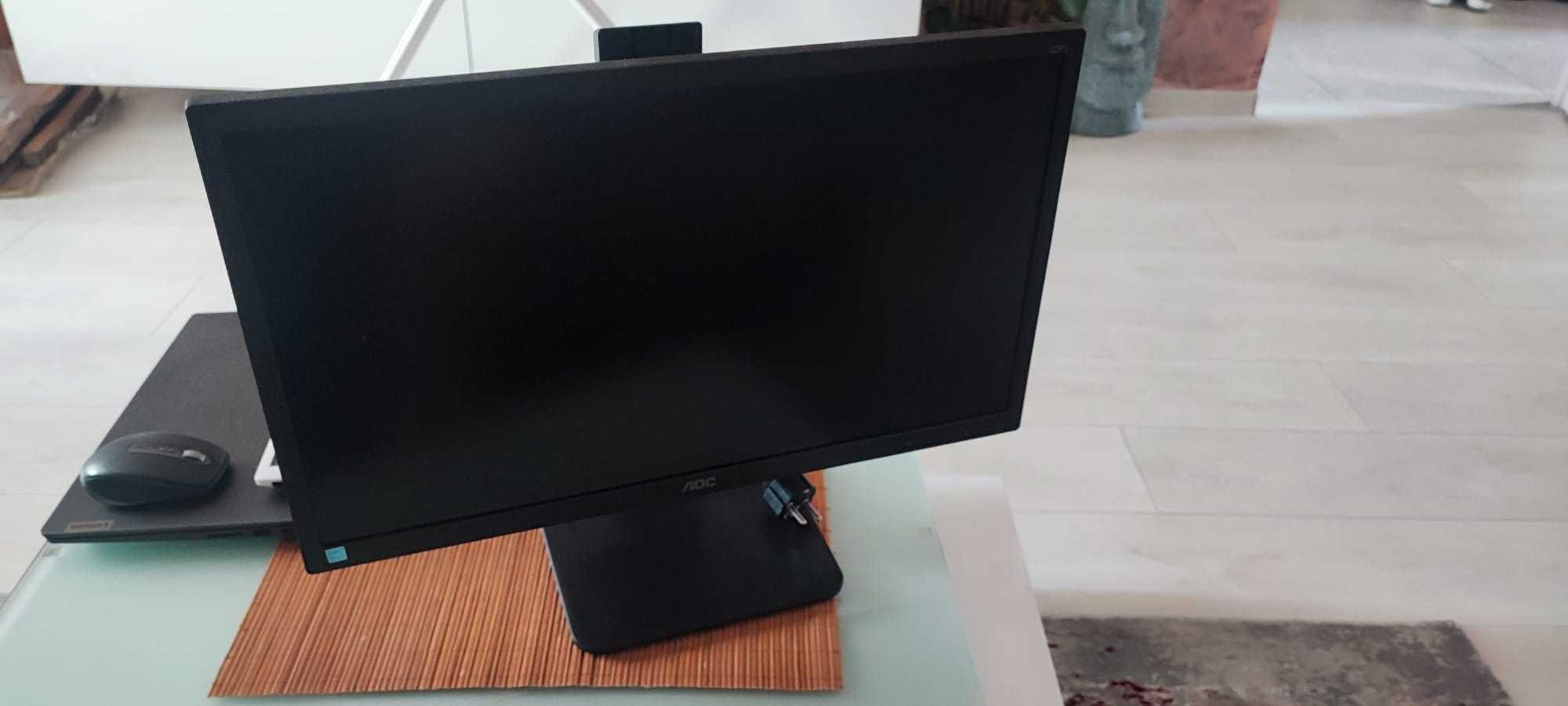 Monitor LED MVA AOC 21.5", Full HD, Display Port, Negru, 22P1