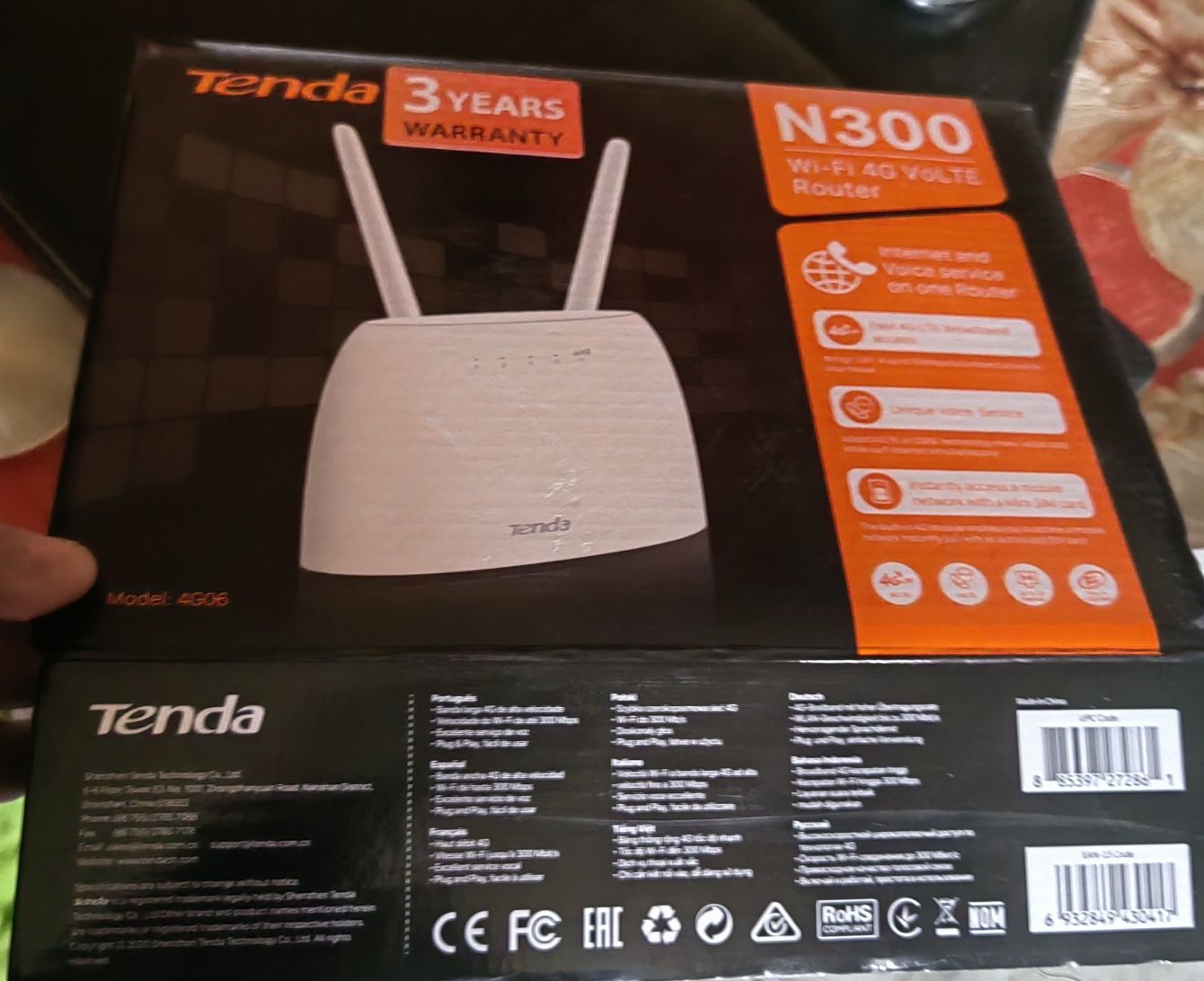 Router wi-fi tenda 4g !  !