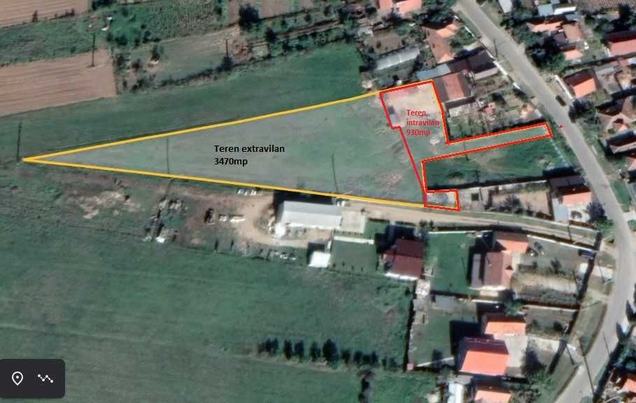 Teren extravilan 3470m2 si teren intravilan 930m2 in Dudasu, Simian