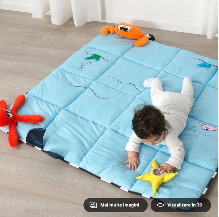 Covor joacă tummy time - Ikea