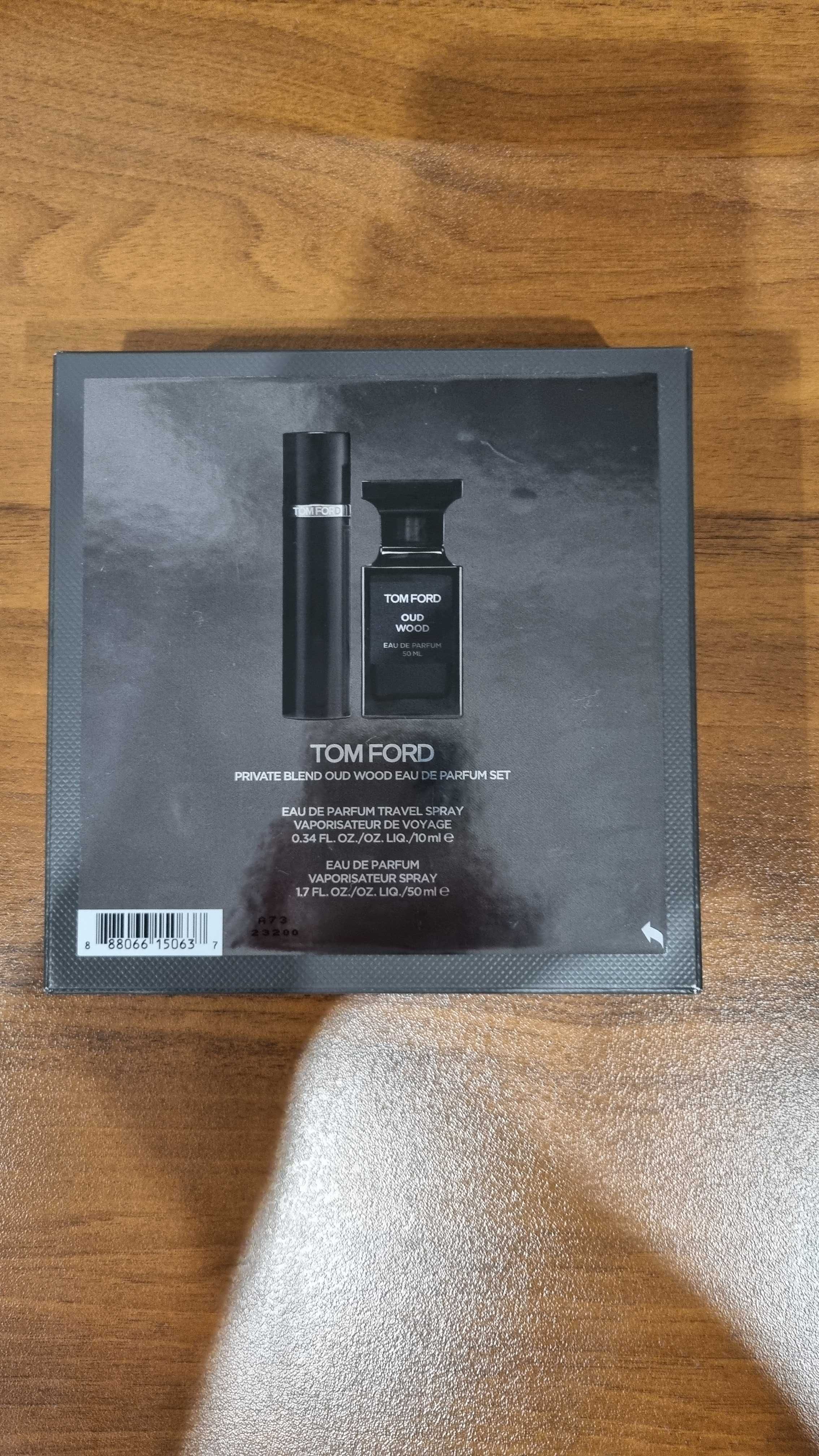 Продавам комплект парфюм Tom Ford Oud Wood 50 мл.+10мл.