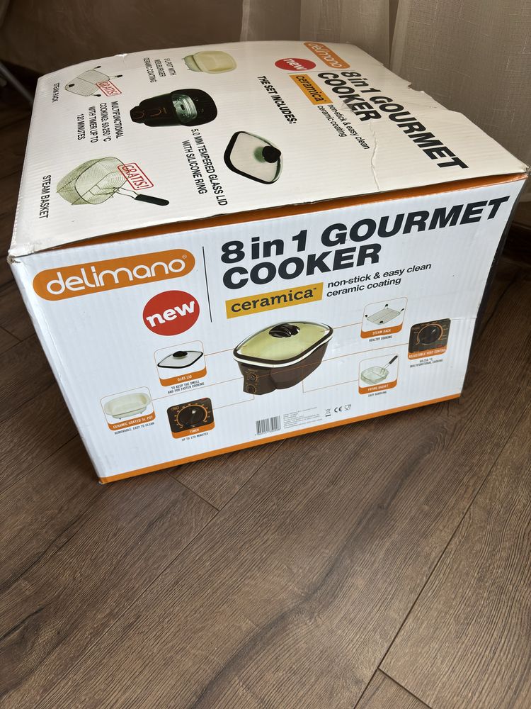 Делимано гурме кукър 8 в 1 delimano gourmet cooker 8 in 1