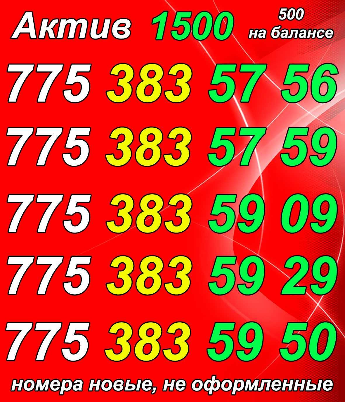 GSM номера. Сим карты Актив