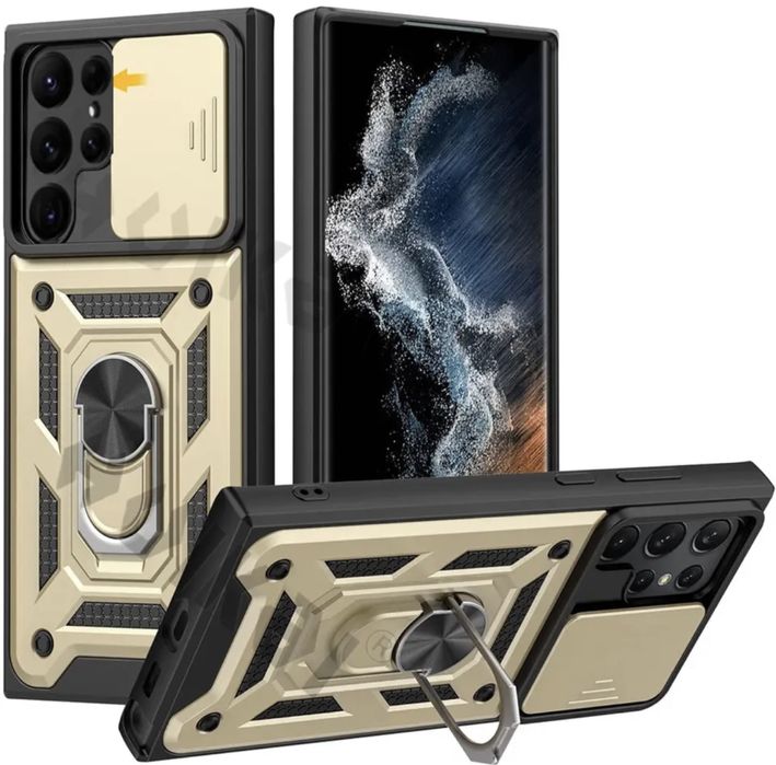 Samsung S22/S23/S24/S25/Plus/Ultra Husa Solid Case 0,5mm Inel Metalic