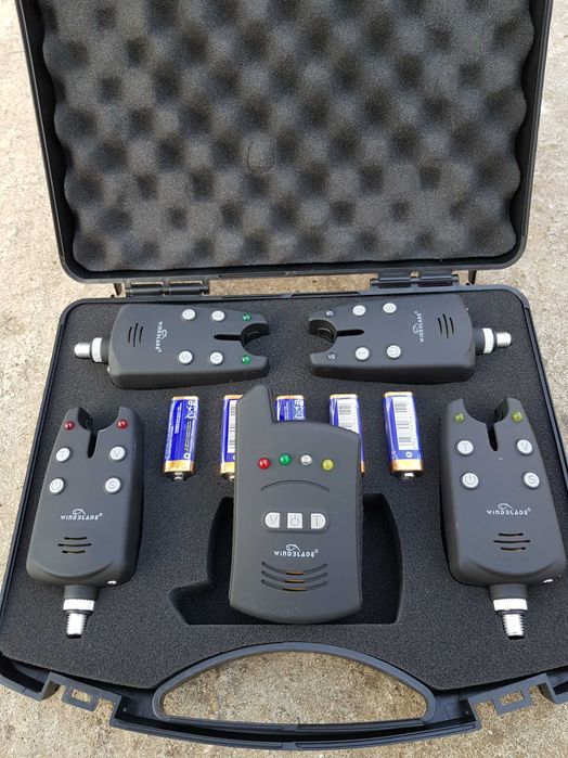 Set 4 Avertizori cu Statie Wind Blade 4 culori si valigeata Model 2