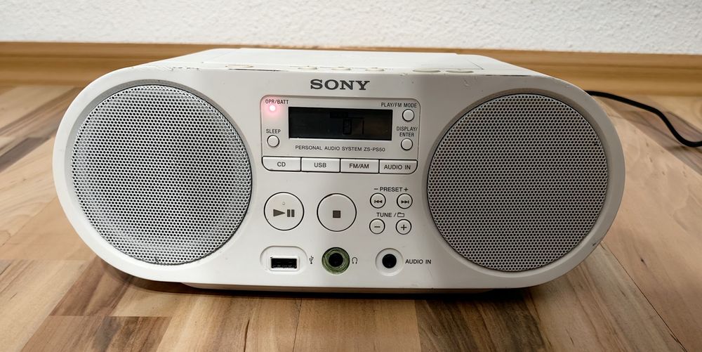 Radio CD Sony ZS-PS50 sistem audio portabil boombox FM AM USB