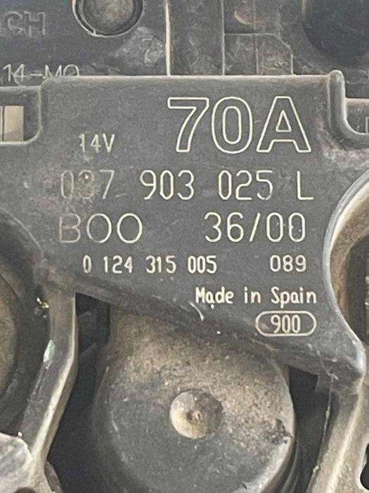 Alternator Volkswagen Lupo 6X1, 6E1 1998 - 2005 1.4/1.6B 0124315005 0