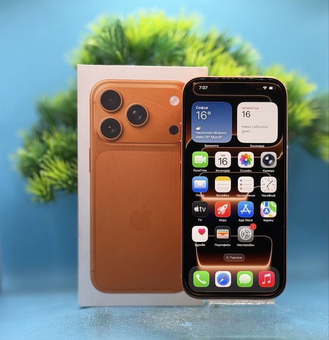 ГАРАНЦИОНЕН!!! Apple iPhone 17 Pro, 256GB, 5G, Cosmic Orange