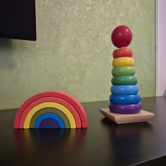 Jucarii de lemn Pachet seturi copii de stivuire