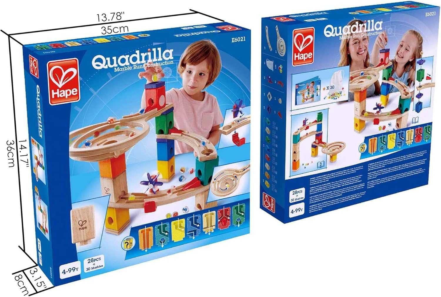 Детска Дървена писта с топчета Hape