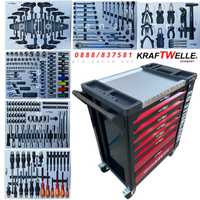Шкаф с 7 Чекмеджета с Инструменти - 6 Пълно Оборудвани KraftWelle