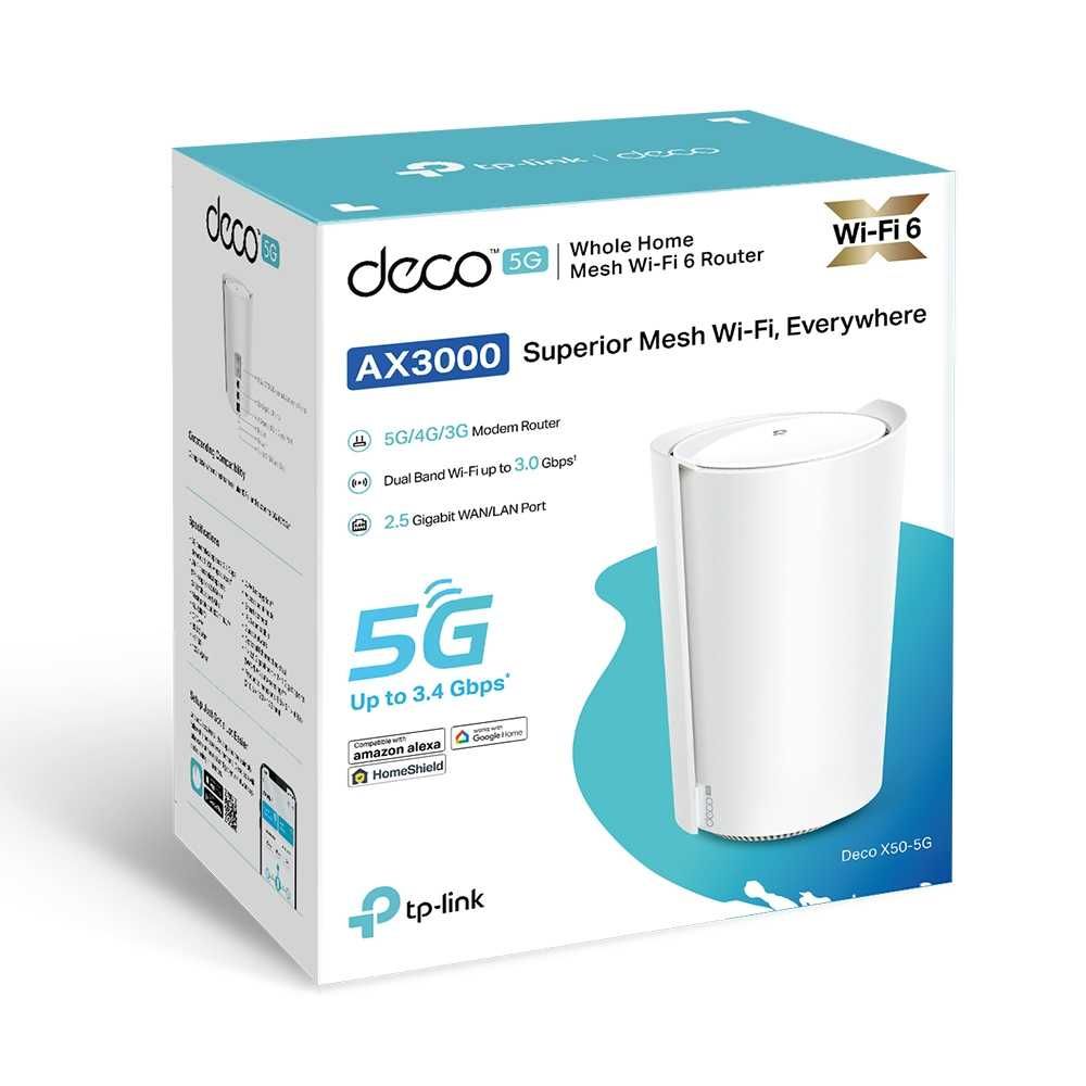 TP-Link Deco X50-5G (1-pack) AX3000 Домашняя Mesh-система Wi-Fi 6
