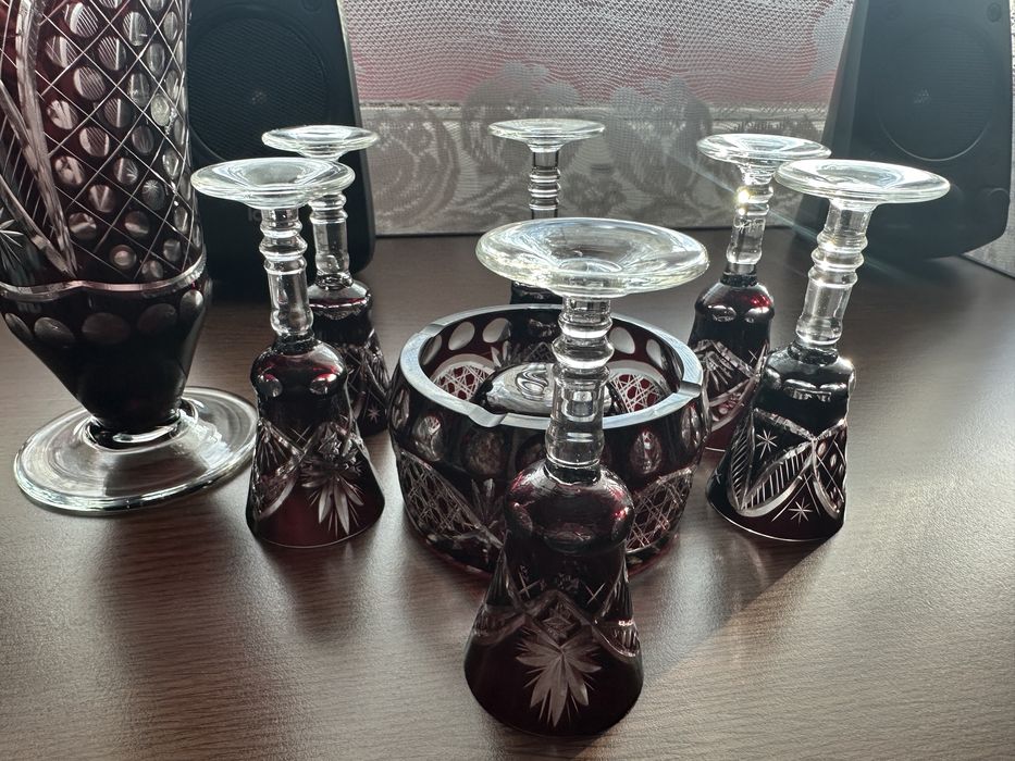 Set pahare vintage cristal