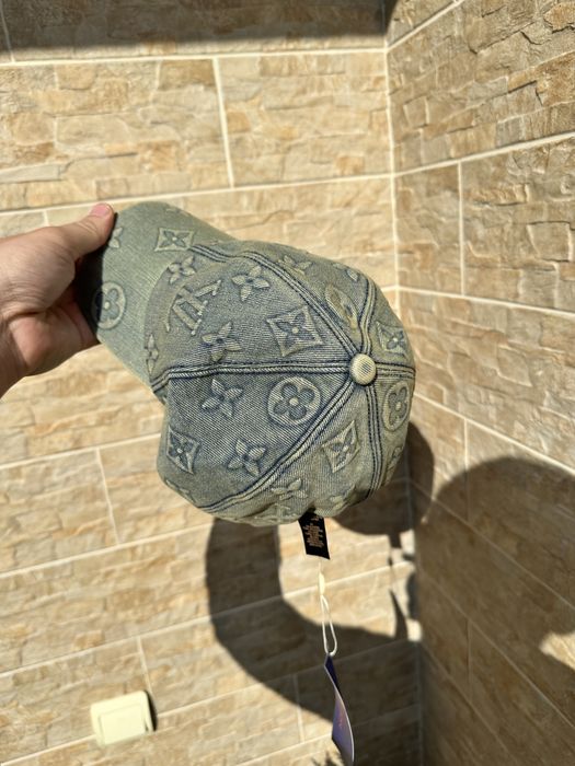 LV Monogram Washed Denim Cap