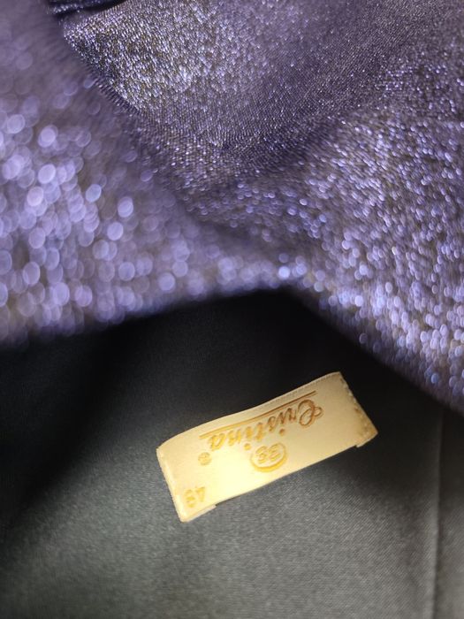 Rochie lunga 48 albastru indigo fermoar