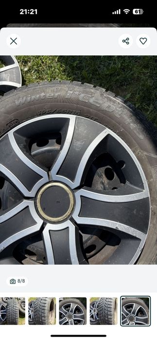 Jante golf 5, cu cauciucuri Noi  de iarnă.