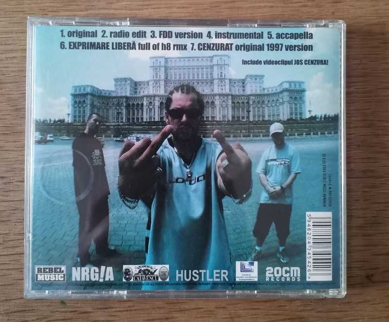 Parazitii - Jos Cenzura - 2004 - CD original
