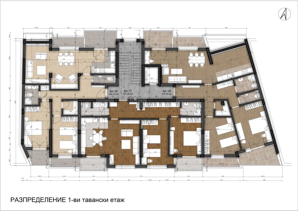 Продава се Тристаен апартамент в София, Надежда 4 - 134 кв.м за 1555 €/кв.м - Снимка #2