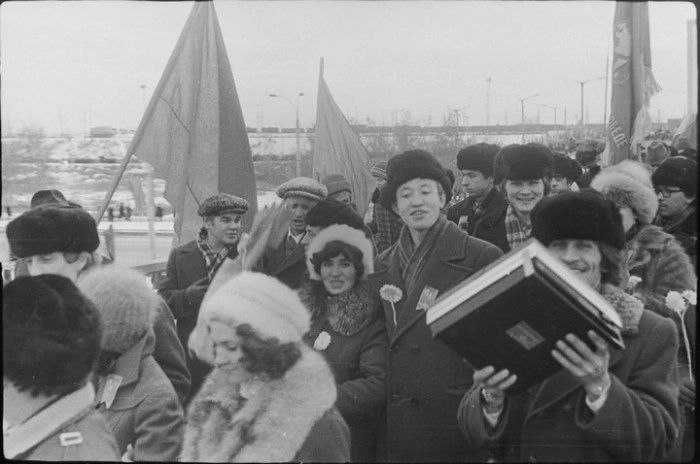 СССР черно-белые фото в цветной вид