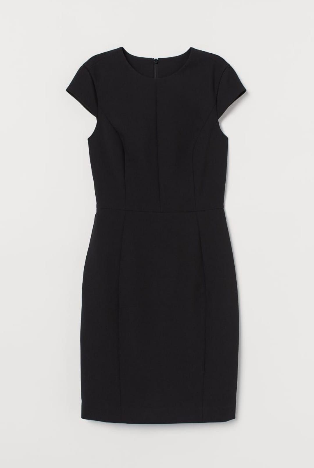 Rochie neagra midi H&M mărimea 36/S