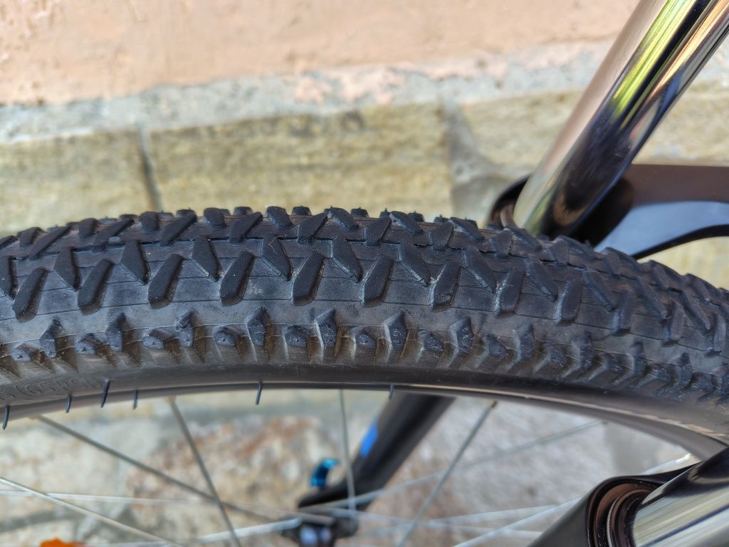 Планински велосипед Rockrider ST 120, 27,5", ЧЕРНО/СИНЬО