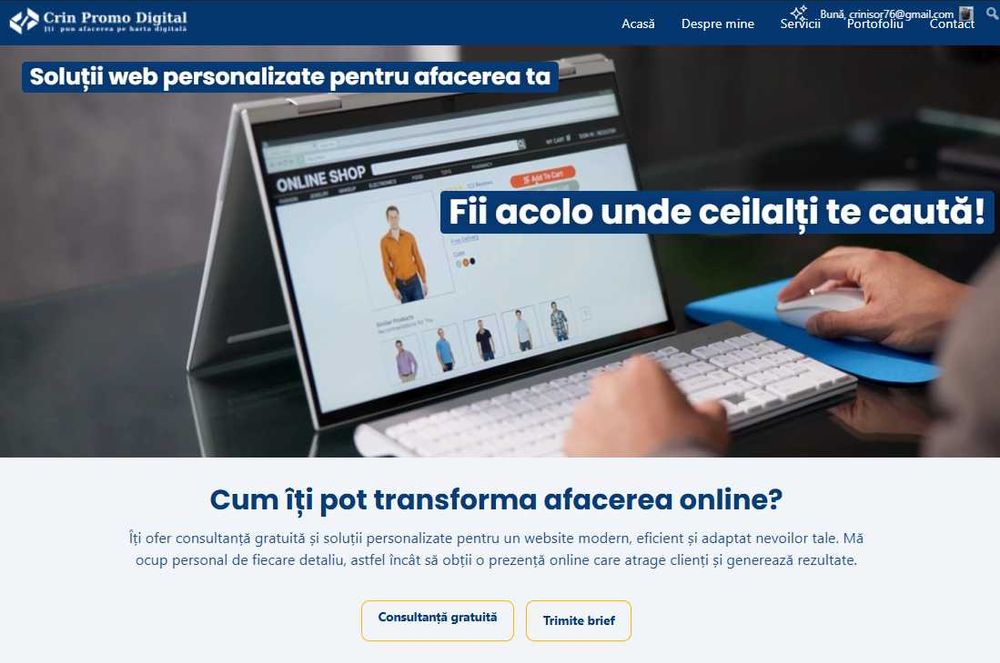 Site Web Rapid, Modern și Profesional! Design & Dezvoltare PFA.