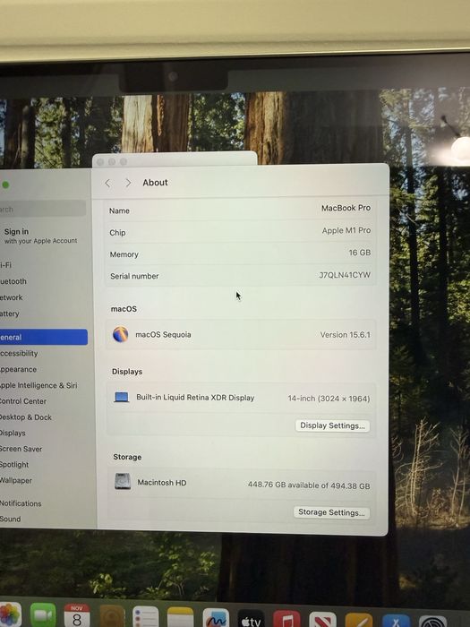 Laptop MacBook Pro 14” 2021 Procesor M1 Pro 16Gb 512Gb