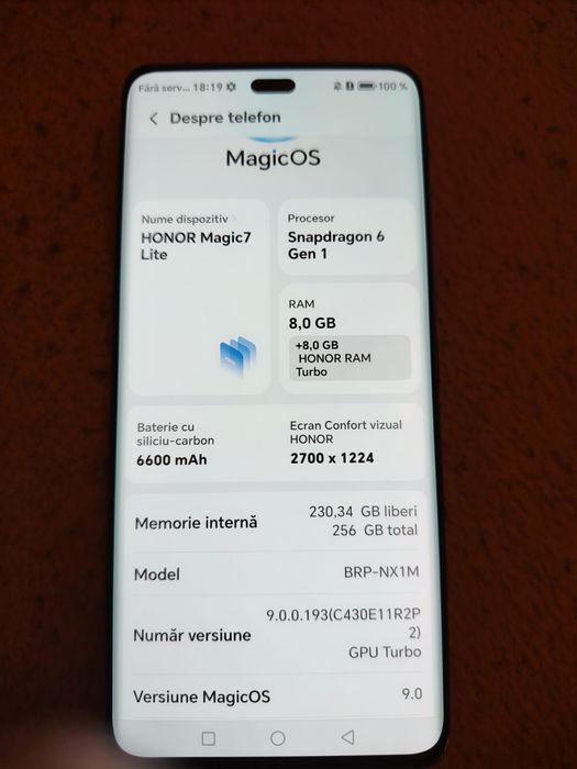 Honor magic 7 lite  Citiți anunțul