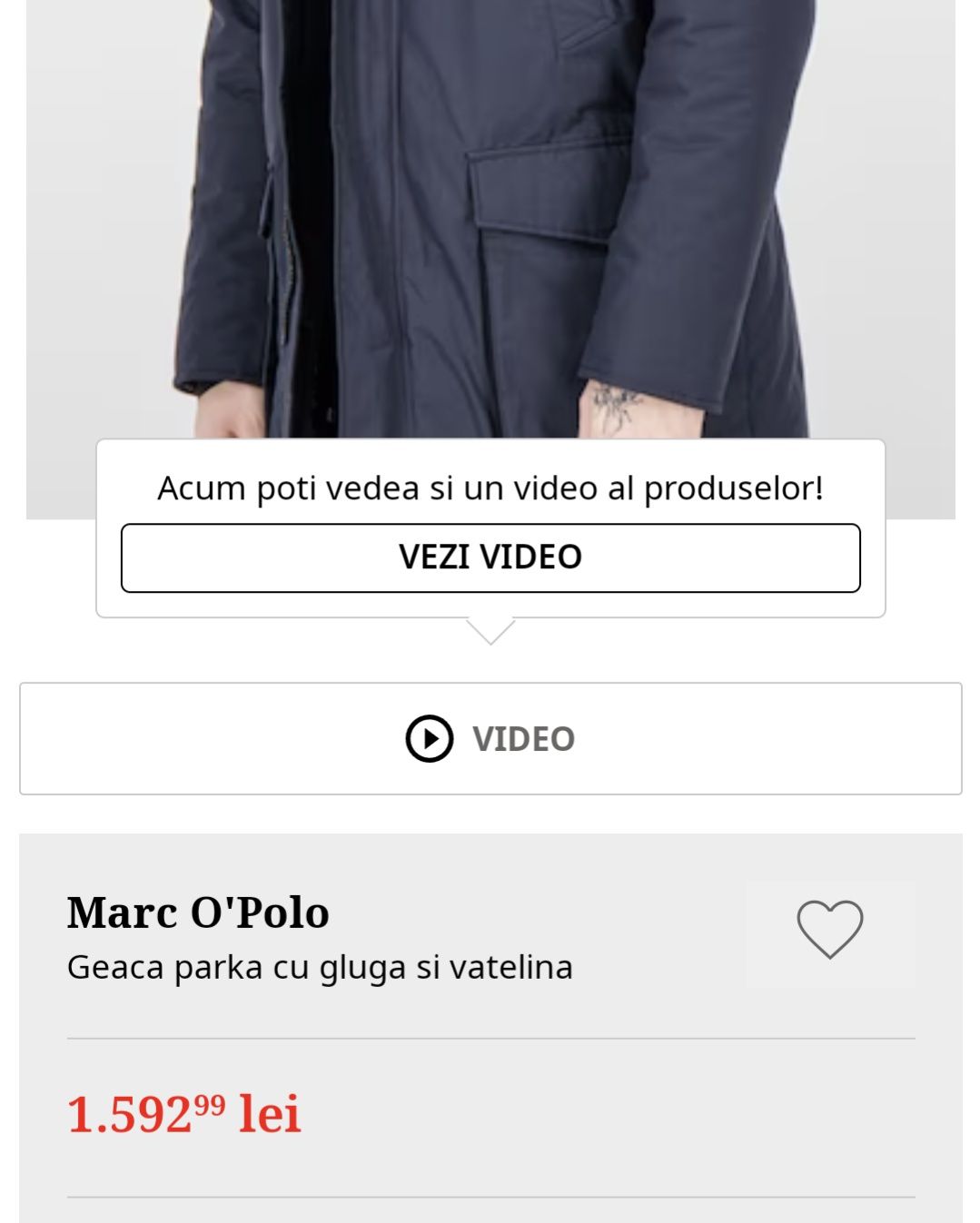 Geaca parka puf Marc O'Polo