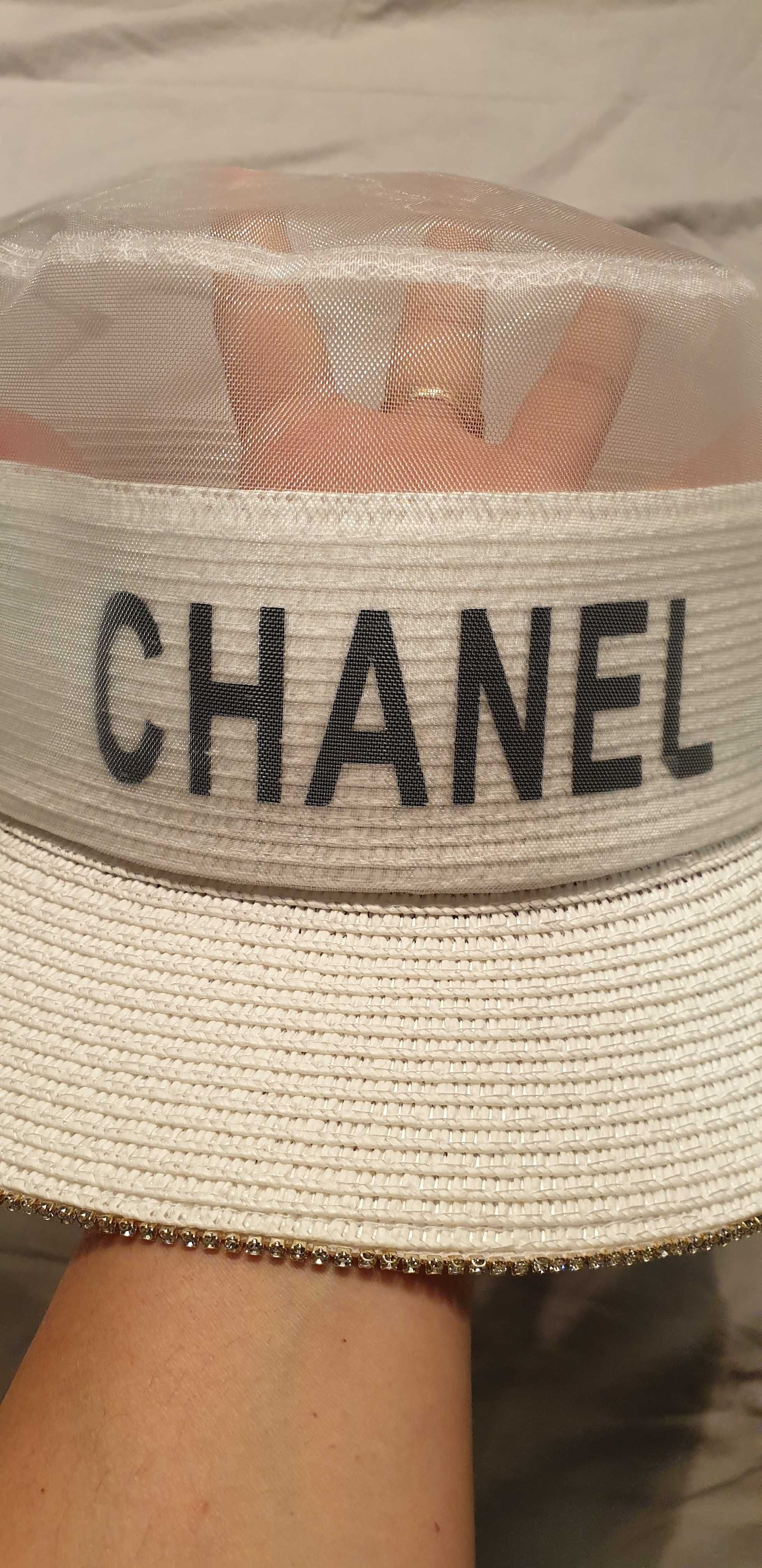 Palarie soare vara Chanel originala, noua cu eticheta pret fix
