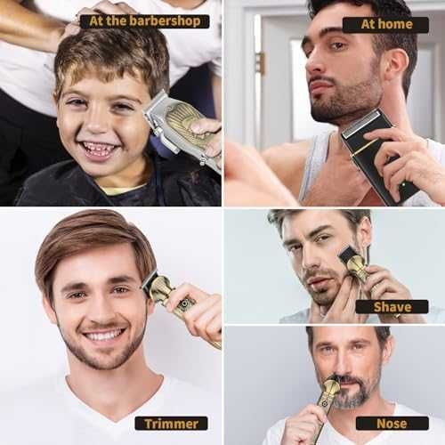 Комплект за подстригване и бръснене HIENA PRO, безжичен дизайн за мъже