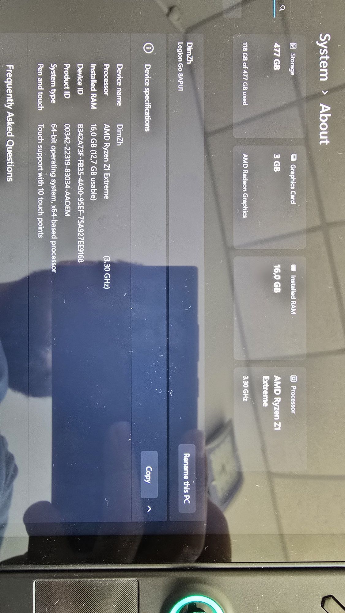 Lenovo Legion Go 512 gb