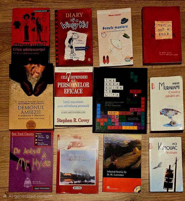 Set 12 de prestigiu pentru carti adolescenti - citite o singura data