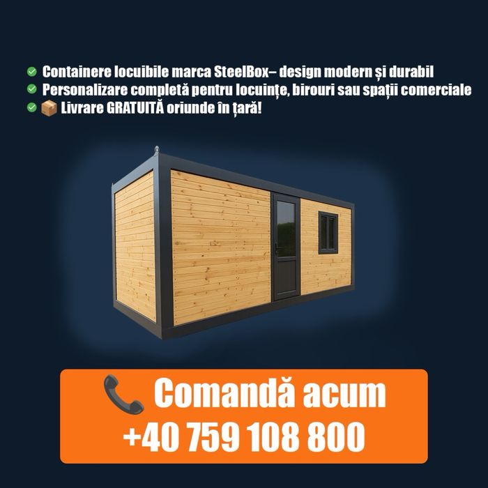 Vand containere modulare container tip vitrina container lambriu