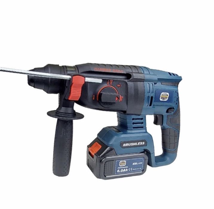 Немски Акумулаторен Безчетков Перфоратор 36V с 2 батерии 6Ah