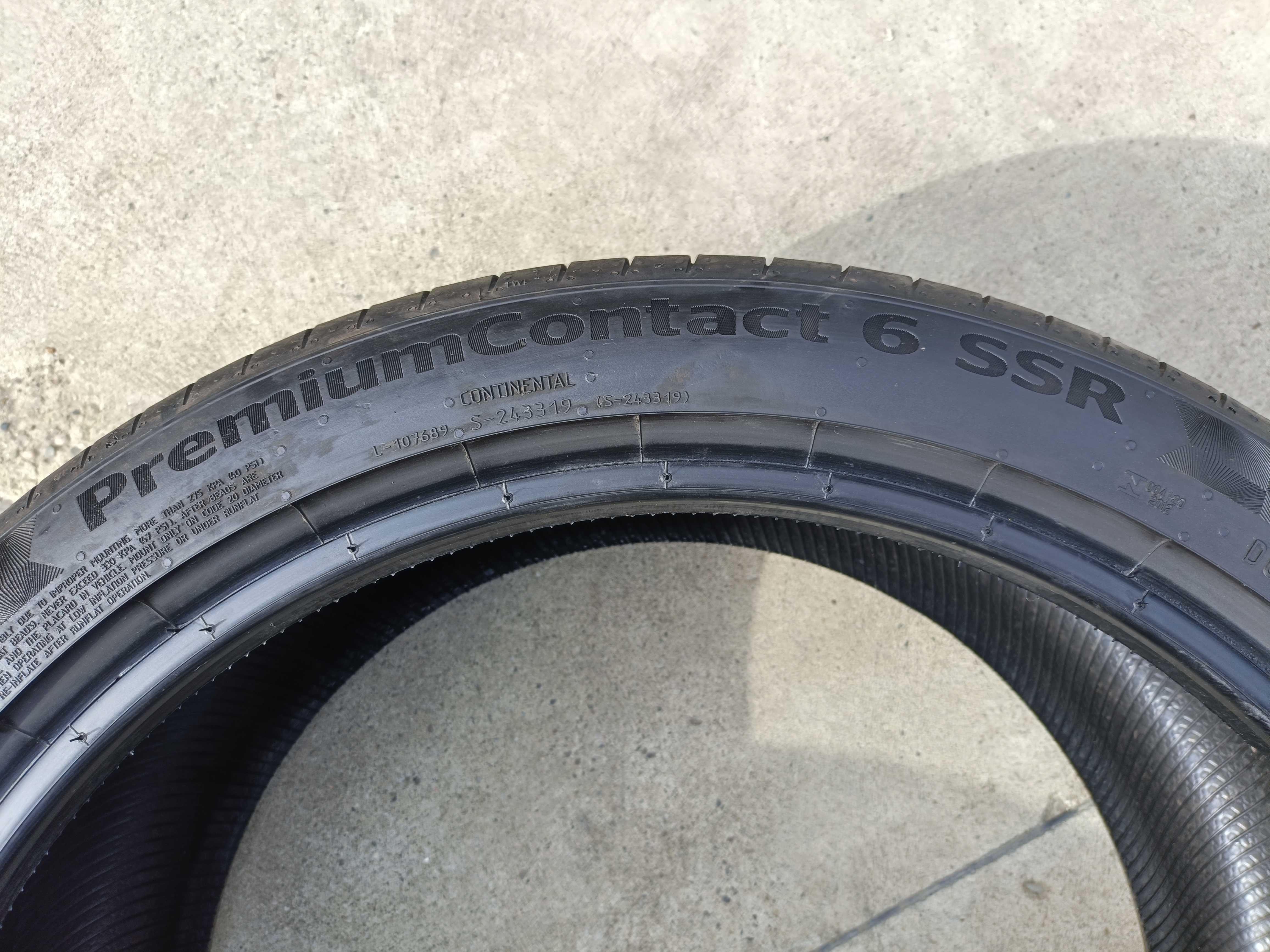 Doua anvelope vara 275 35 20 Continental PremiumContact 6 run flat