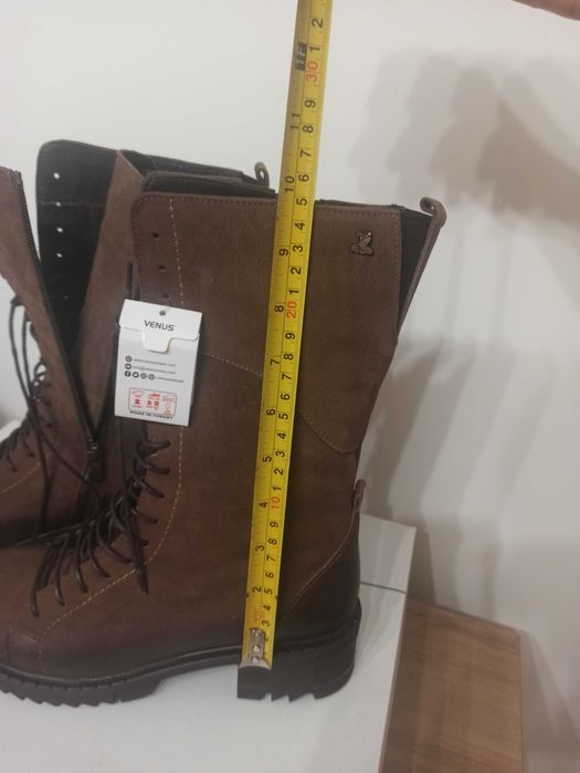 Боти естествена кожа набук 38 номер