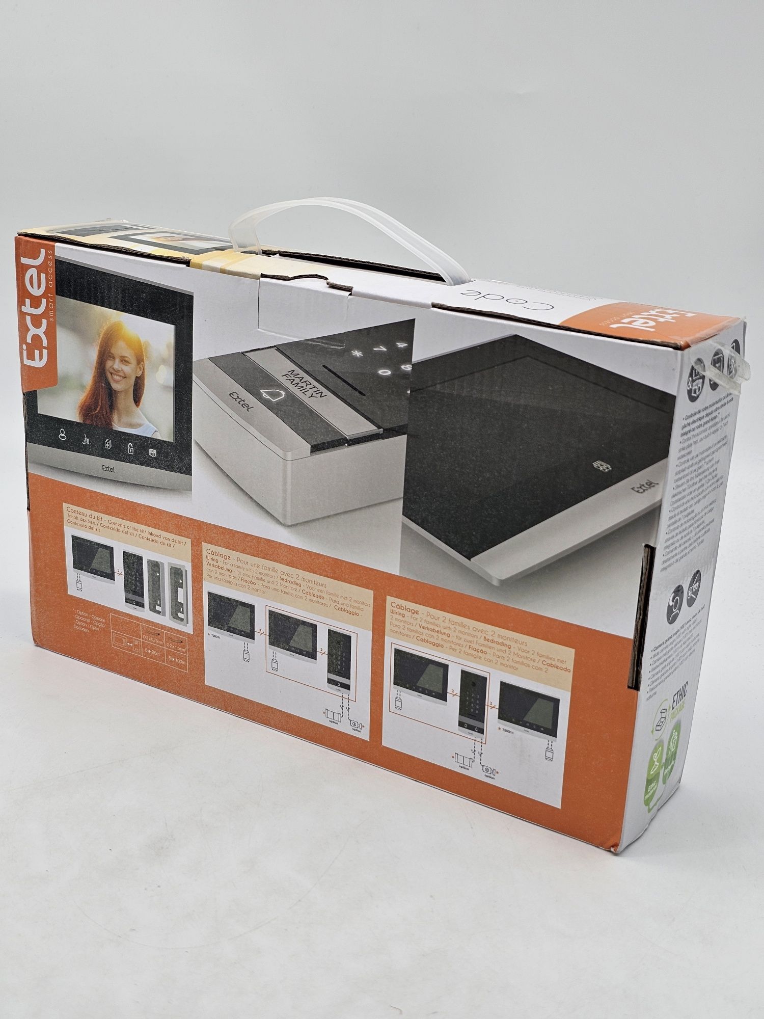 Set complet videointerfon cu fir Extel 720309, 1 interfon de uz casnic