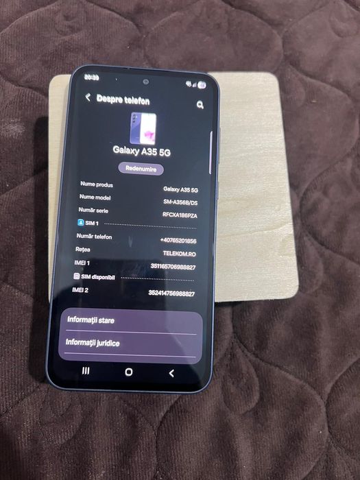 Vând sau schimb samsung a35 5g nou