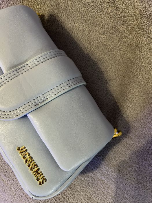 Чанта jacquemus puffy baby blue в бебешко синьо
